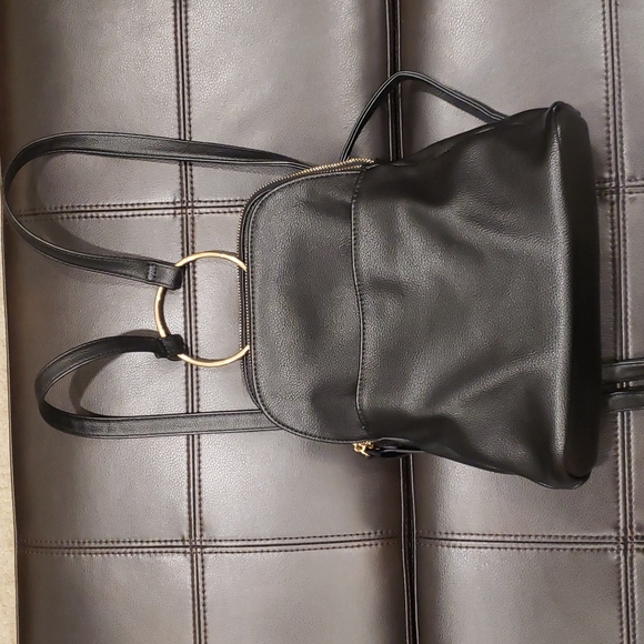 poshmark leather backpack